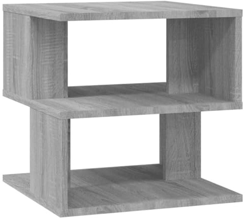 vidaXL Side Table Grey Sonoma 40x40x40 cm Engineered Wood