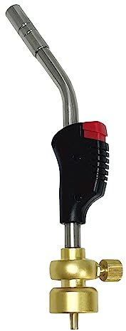 Pipestation Blow Torch | Gas Torch for Map Plus Pro Mapp or Propane Gas Canister | Blowtorch for Plumbers Plumbing Welding Soldering Brazing Thawing Heat Treatment | Quick Trigger Ignition Torch
