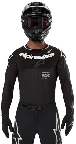 Alpinestars MX Jersey Supertech Schwarz Gr. L