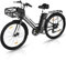 EVERCROSS EK8S Elektrofahrräder Erwachsene, 26 Zoll E-Bike - 250W Motor, 36V 12AH Akku, 15/20/25 KM/H, 120KG Max. Belastung, Mountainbike Elektrofahrrad für Frauen Männer