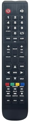 AULCMEET Telecomando Sostituzione per SMART-TECH TV SMT32Z4TS LE-32Z1TS SMT32Z1TS LE-24Z1IS LE-32Z4TS 24HN90N1 CH-50P28EL LE-3219NTS SMT32N40HC3L1B1 SMT32Z10HC1L1B1 SMT32Z30HC1L1B1