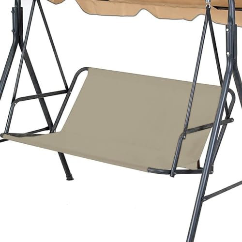 Replacement Swing Seat Cover, 600D Oxford Cloth Waterproof 2/3 Seat Patio Swing Seat Replacement Covers for Outdoor Porch Garden Yard Swings (Beige, 33.4x18.89x18.89)
