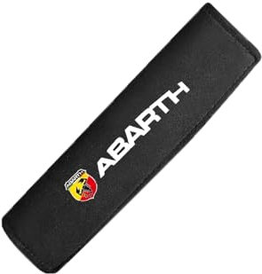 KAJAME 2 Stück Auto Gurtpolster Sicherheitsgurtbezug Schulterschutz Kompatibel mit für FIAT Abarth 595 Abarth 500 Abarth 124 Spider Innenausstattung Zubehör