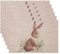 Banchif Abwaschbar Doppelseitig Tischsets 6er Set, Ostereier mit Blüten Cartoon Kaninchen tischdeko Ostern Frühling Bankett Tischsets Urlaub Party Dekor Saisonal Platzsets Beige
