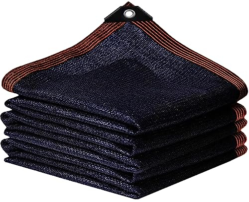 IMSGVIFO Red de Sombra Exterior, Malla Sombra Exterior 80%-90% UV Red de Sombra con Ojales, Sombreador Pergola Tela de Sombra para Pergola Jardín Patio Balcón Invernadero Granero (Negro-4x4m)