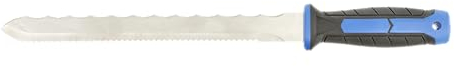 HÖGERT TECHNIK - Messer zum Schneiden von Isolierung, Wolle, Mineralwollenschneider, PUR-Isolierung, Styropor, Messer von Edelstahl. Gesamtlänge 420 mm, Klingenlänge 280 mm