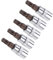 CoCud Embouts de Tournevis Torx, Embout Métrique T30 1/4 Drive 1,5 Long, Douille en Acier Allié S2 Traité Thermiquement Cr-V - (Applications : pour les Fixations), 5 Pièces