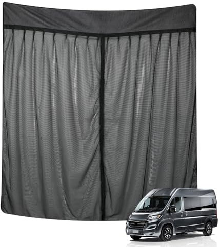 JinsenTGG Mosquitera de Coche Reemplazo para FIAT Ducato/Peugeot Boxer/Citroen Relay 2006-2024 (X250/X290 H2/H3/L2L3L4), Mosquitera para Puerta Trasera de Coche, Mosquitera Magnética de Una Sola Capa
