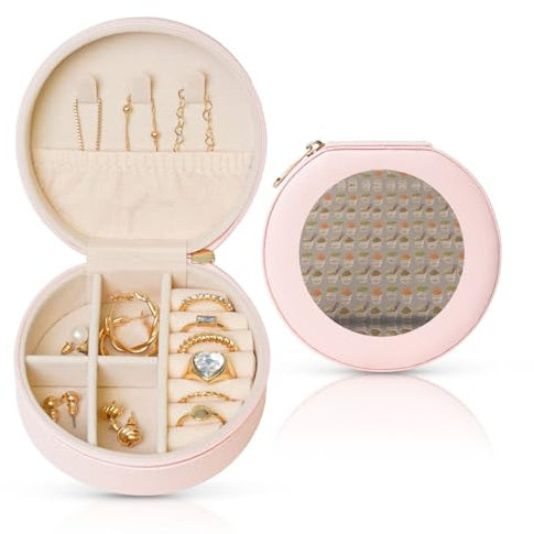 EZDLOWVBA Coquetier de nouilles Ramen - Boîte à bijoux - En cuir synthétique - Pour voyage, bagues et boucles d'oreilles