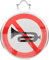 CIYODO aucun signe de klaxon panneaux routiers klaxons de voiture reflecteur réflecteur emblèmes décor aucun panneau d'avertissement de klaxon attention pas de klaxon pour les routes