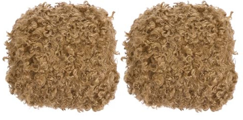 PATIKIL 33yds Filato Soffice, 2 Gomitoli Filato Peloso Filato Finto Pelliccia Uncinetto Morbido Poliestere Peluche Pelliccia Ciglia per Coperta Maglia Tappeto Maglione, Marrone Scuro