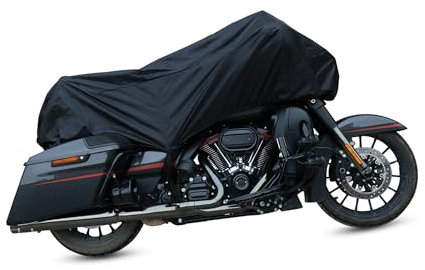 A ABSOPRO XL Negro Funda Media Mitad para Moto Cubierta Impermeable Protector de Lluvia Polvo UV Reemplazo de artículo