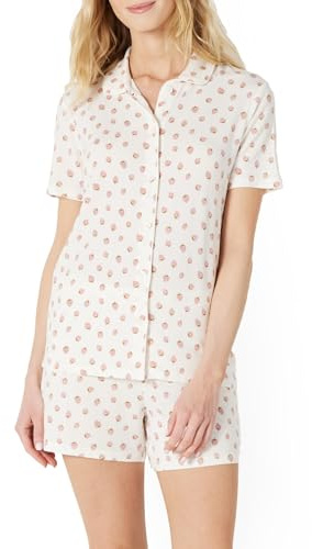 Amazon Essentials x Sofia Grainge Ensemble de Pyjama d'Été à Manches Courtes Assorti Maman et Fille pour Femmes et Filles