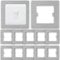 Acmerota Single Light Switch Finger Plate Surround Gray 12-Pack Light Switch Faceplate & Electrical Plug Socket Finger Plate Panel Wall Protector Electrical Plug Socket Wall Cover