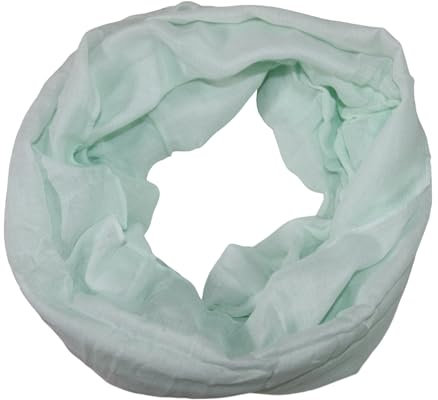 beybey® Basic Damen Loopschal aus Viskose & Baumwolle und in vielen Farben. Perfekte Geschenkidee! (mint)