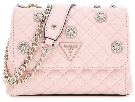 GUESS Everlee Mini Convertible Xbody Flap Bag Rose Water