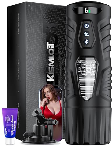 Kismloit Hands-Free Male Masturbator AI Sync Sex Toys for Men | 7 Thrusting Rotating & One-Click Boost Modes & Suction Cup Base, Adult Mens Sex Toyscouples for Man, Stroker Masterubaters