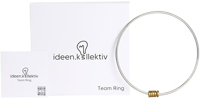 ideen.kollektiv Teamring – Teambuilding-Spiel & Teamübung für Kommunikation, Vertrauen & Geschicklichkeit, Buzz Ring für Workshops, Training & Teamentwicklung in Gruppen, Jugendarbeit & Unternehmen