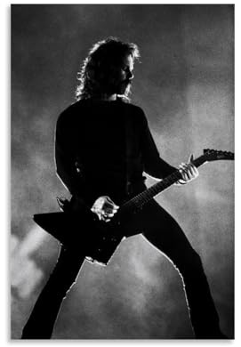 ZZHCMP James HetfieldMural Leinwand-Poster, Wohnzimmer-Dekoration, Schlafzimmer und Büro, Antifouling, wasserdicht, feuchtigkeitsbeständig, Jugendgeschenk, ungerahmt, 40 x 60 cm