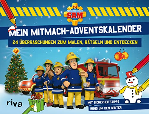 Feuerwehrmann Sam – Mein Mitmach-Adventskalender: 24 Überraschungen zum Malen, Rätseln und Entdecken. Mit Sicherheitstipps rund um den Winter. Ab 4 Jahren
