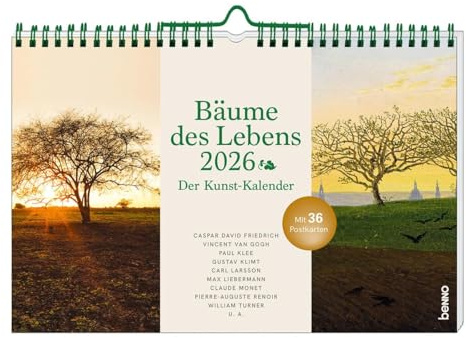 Bäume des Lebens 2026: Der Kunst-Kalender mit 36 Postkarten