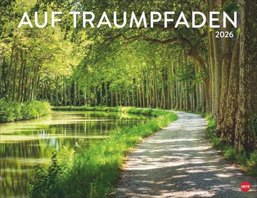 Auf Traumpfaden Posterkalender 2026: Großer Foto-Wandkalender. Landschafts-Kalender 2026 mit Fotos atemberaubender Wege. 44 x 34 cm. Querformat.