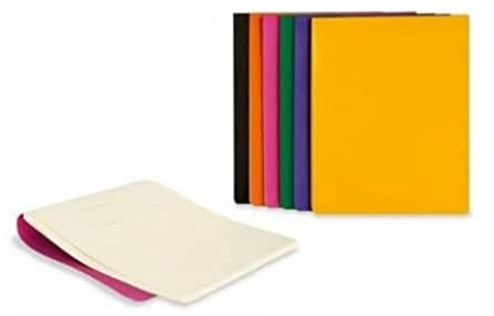 Moleskine Volant Notizbuch Nachfüllpackung (für iPad 3&4 Cover, Volant Journals Nachfüllpackung, 2er Set Notizbücher Kindle 4/P, Soft Cover, Groß 13 x 21 cm, 96 Seiten) orange gelb