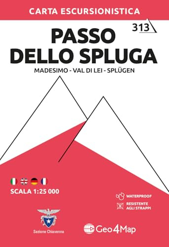 Passo dello Spulga: Madesimo - Val di Lei (Carte escursionistiche 1:25.000)