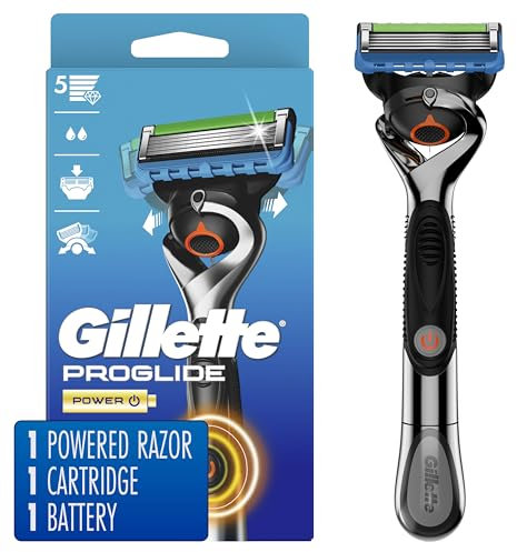 Gillette – Rasoir pour homme ProGlide Power, manche et 1 lame de rechange