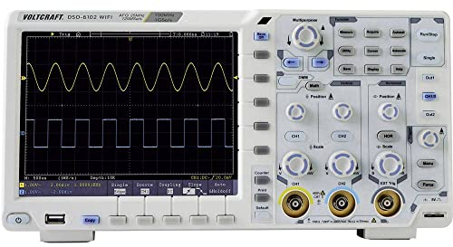 Oscilloscope numérique VOLTCRAFT DSO-6102WIFI 100 MHz 2 canaux 1 Géch/s 40000 kpts 8 bits générateur de fonction, fonct