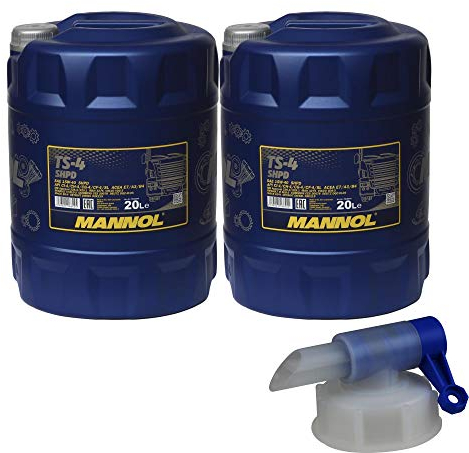 2x 20 L MANNOL Motoröl TS-4 SHPD 15W-40 API Oil Öl LKW Busse inkl. Auslaufhahn