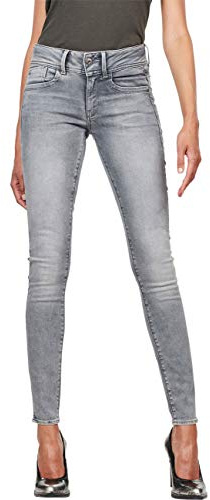 G-STAR Women's Lynn Mid Skinny Jeans, Grey (Faded Industrial Grey D06746-9882-B336), 25W / 28L