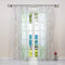 ESLIR Gardinen mit Kräuselband Vorhänge Transparent Wohnzimmer Fensterschal mit Zweige Muster Voile Weiß-Sand BxH BxH 140x245cm1 Stück