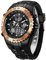 Herren Chunky Uhren Sport wasserdichte Stoppuhr Riesiges Zifferblatt, Datumsalarm, Light Digital, Analoge Militär Edelstahl Armbanduhr mit Gummiband (Roségold Schwarz)