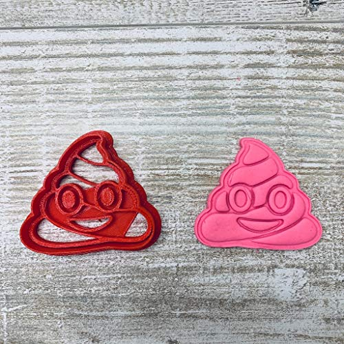 GoSolid3D Emoji/Plätzchen Ausstechform Keksausstecher/Cookie Cutter (Poop)