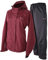 Acme Projects Regenanzug (Jacke + Hose), 100% wasserdicht, atmungsaktiv, 10000 mm / 3000 g, YKK-Reißverschluss (Frauen, 36, Burgunderrot)