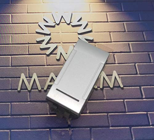 TOT ELECTRIC Interruttori prese pulsanti frutti compatibili con Bticino Living light Tech international e air grigio argento silver (Interruttore Bipolare)