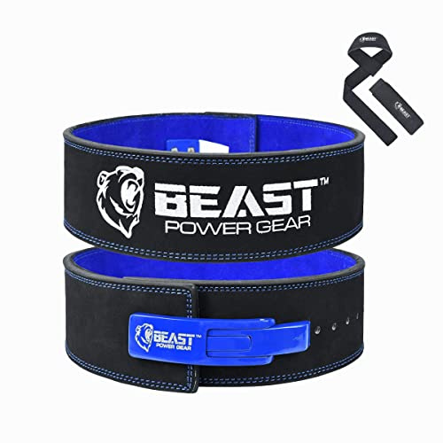 Beast Power Gear Gewichtheber-Gürtel mit Hebelverschluss, 10 mm und 13 mm Dicke, 10 cm breiter Gurt, erweiterte Rückenunterstützung für Gewichtheben, Powerlifting, Gewichtheben
