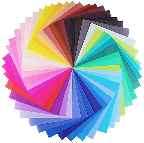 Origami-Papier,Handwerk Faltpapier 100 Blätter 10 x 10 cm Doppelseitige Bastel Papier 10 Farben Hochwertige Faltblätter für Kinder Kunst und DIY Bastelprojekte