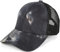 styleBREAKER Damen Ponytail Baseball Cap im Batik Look mit Mesh Einsatz, Basecap, Klettverschluss verstellbar 04023081, Farbe:Grau-Schwarz