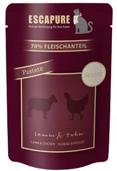 Katze Senior Lamm & Huhn, Pastete 12x 100g