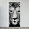 Estika Türtapete selbstklebend - Löwe - 95x205 cm - Einem Bogen Türposter, Tiere Türaufkleber, Aufkleber PVC Folie, Klebefolie für türen, Tür tattoo, Modern decoration