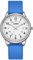 Uhren Damen Armbanduhr Damenuhr Silikonarmband Uhr Arabische Ziffern Analoge Uhr Quarzuhr Kleideruhr für Frauen Mädchen 50M Wasserdicht (Blau/Weiß/Fluoreszenzskala)
