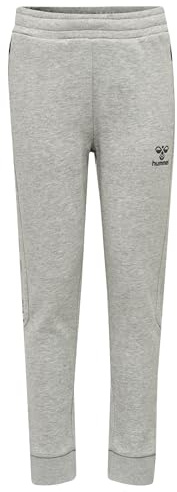 hummel Unisex Kinder Hmloffgrid Kids Casual Pants, Grey Melange/Forged Iron, 140 EU