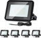 Lospitch Faretto a LED 30W 2550LM proiettore super luminoso, proiettore faretto impermeabile IP66, lampada da esterno bianco freddo 6000K, per interni ed esterni, 5 pezzi