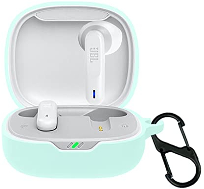 GIOPUEY Funda para JBL Wave 300TWS, Ultradelgado Silicona Case Cover, Anti-caída, JBL Wave 300TWS Funda - Verde