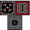 KLEHOPE Totenkopf Bandana, 3 Stück Piraten Kopftuch, Piratentuch Kinder 53×53cm, Lässig Atmungsaktiv Kopftücher Damen, Kopftuch Herren für Halloween Deko