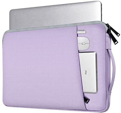 Laptop Case 15.6 Inch, Laptop Sleeve Computer Carrying Bag for HP Pavilion/ Envy x360, Dell, ASUS VivoBook/ ZenBook 15, HP Lenovo Samsung MSI Acer Chromebook Notebook Computer Case, Purple