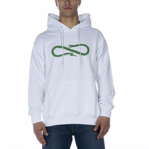 PROPAGANDA PRFE931 02 FELPA LOGO BIANCO TG XL