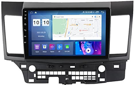 PLOKM 9 Pulgadas Android 12 Estéreo de Coche para Mitsubishi Lancer-ex 2008-2015 9'' Pantalla Táctil HD Bluetooth Autoradio, con GPS Navegación/WiFi/FM/USB/Mandos Volante